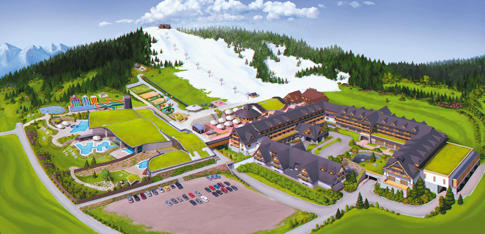 Hotel Bania mapa